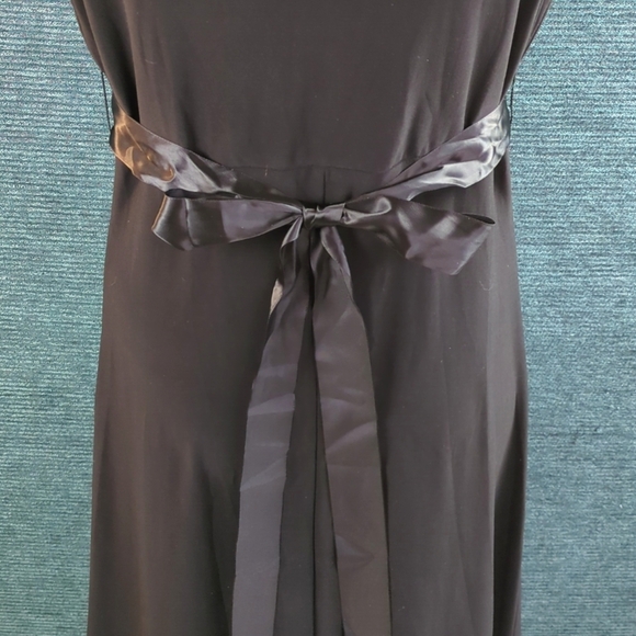 Scarlett Nite Cocktail Dress With Satin Belt, Rhinestone Center Detail - Picture 10 of 15